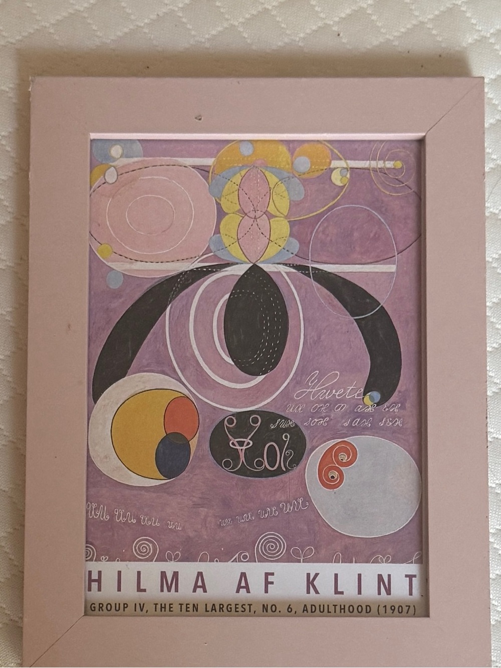 Set of 3  Matisse Pink Framed Abstract Print 5x7